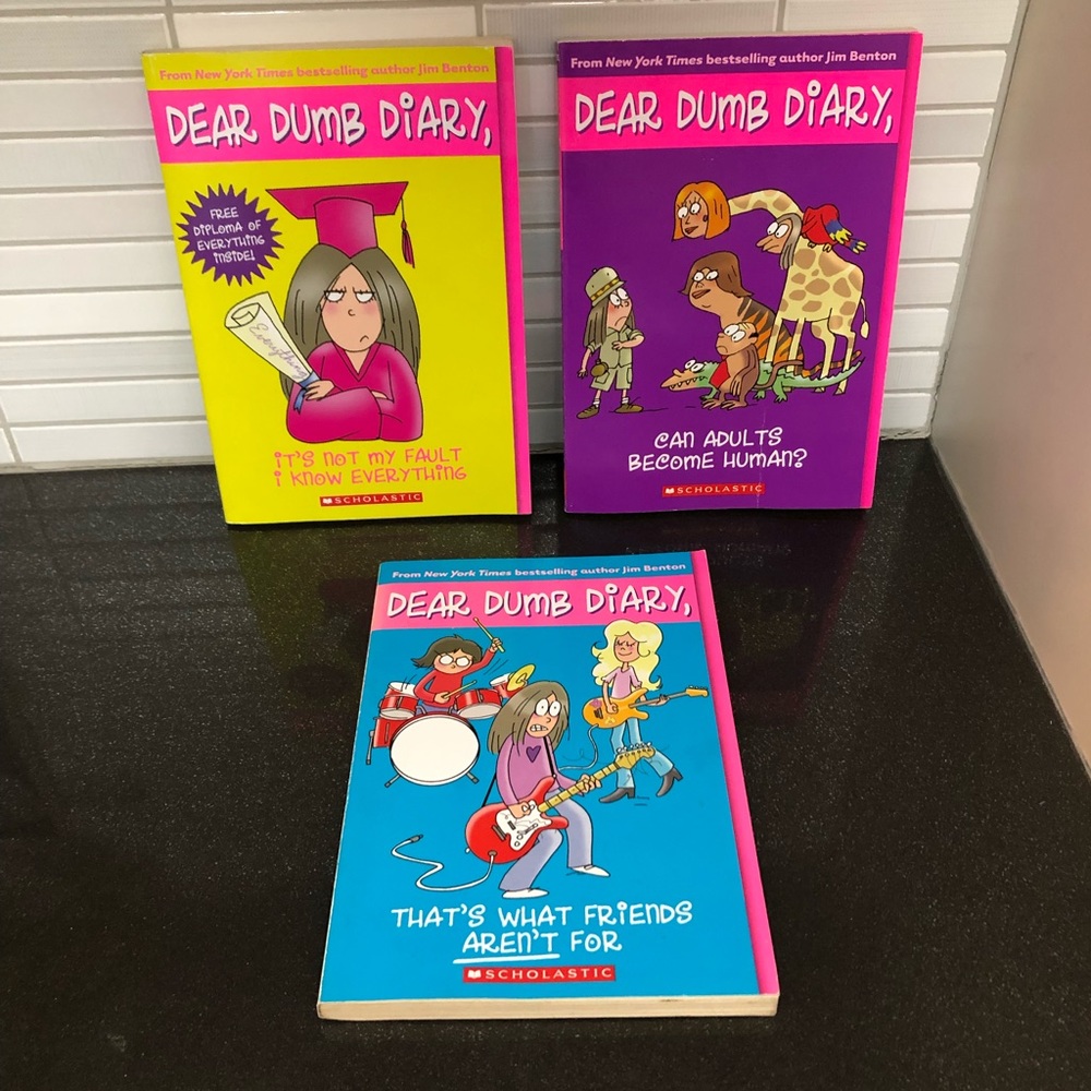 3 Dear Dumb Diary books (#5, 8 & 9)